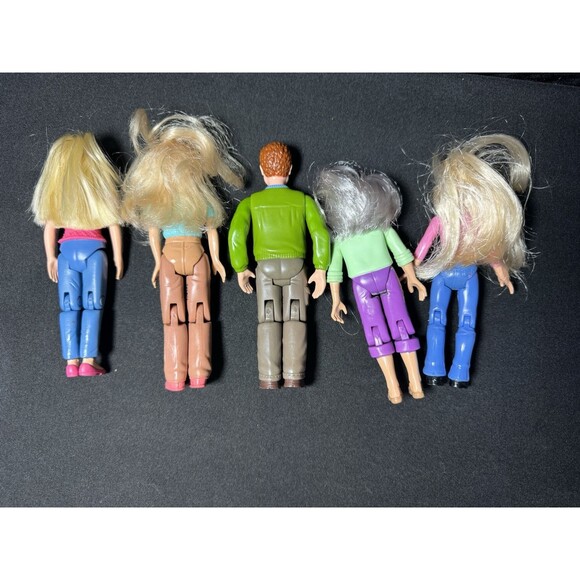 Vintage Fisher-Price Loving Family 12-Doll Lot & Musical Silver Mini Van - Picture 9 of 11